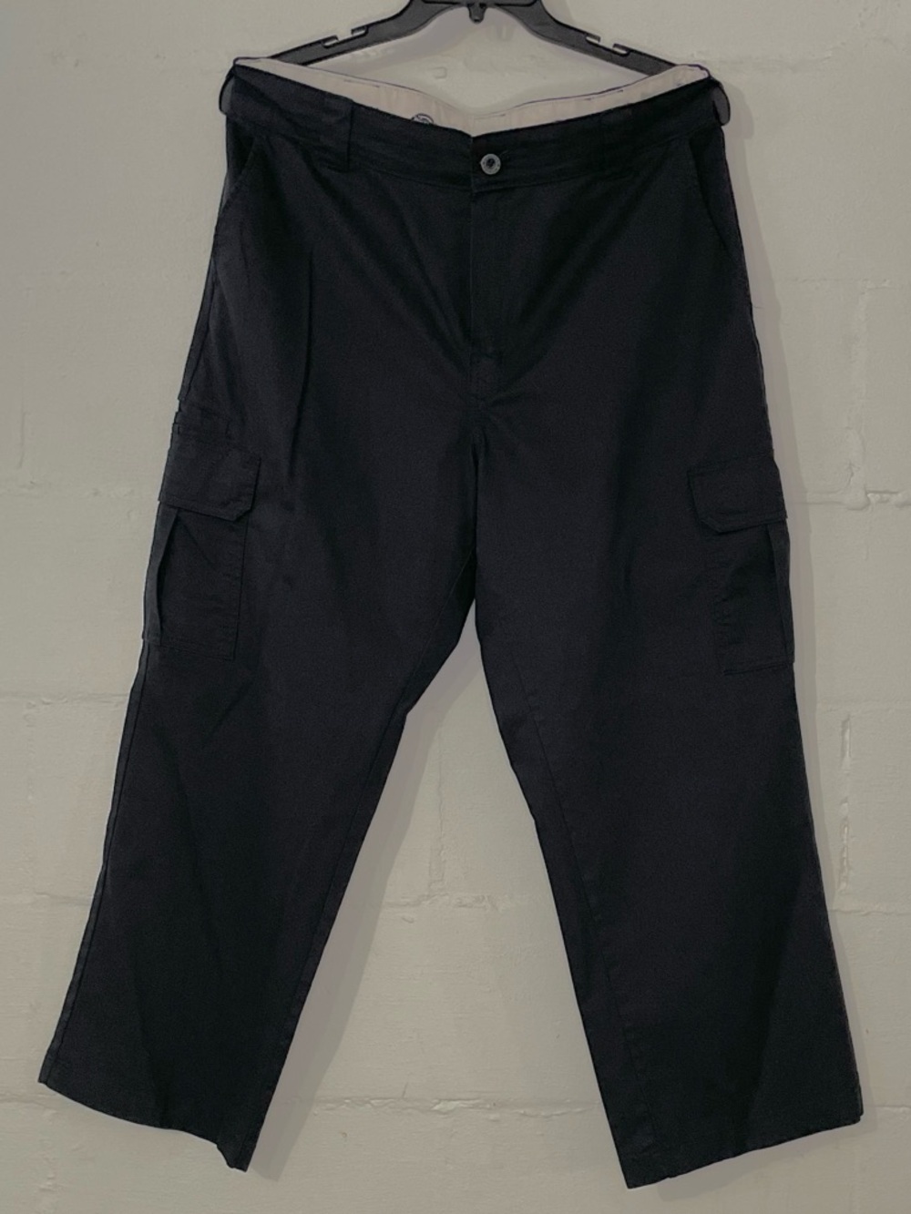 Dickies Black Cargo Pants with Side Pockets